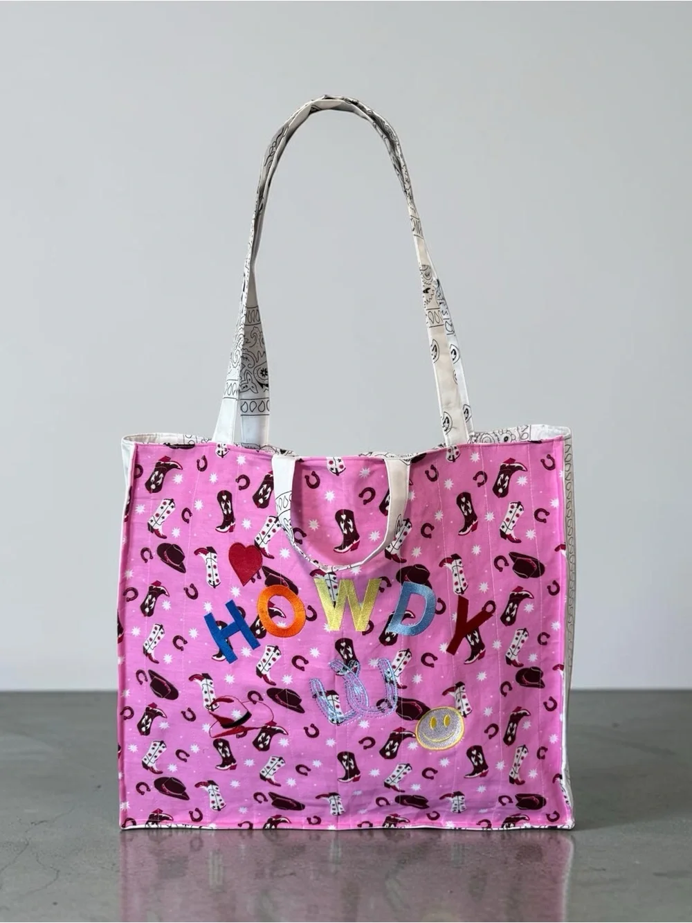 Handmade Western Bandana Tote Bag – One of a Kind!